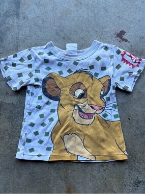 Vintage 90s Lion King All Over Mega Print Shirt Simba Disney